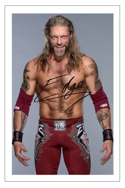 EDGE Signed Autograph PHOTO Fan Gift Signature Print WWE WRESTLING