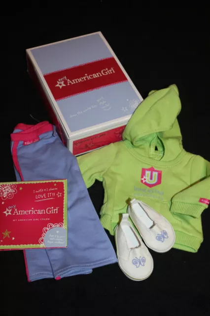 American Girl Doll INNERSTARU innerstar U University HOODIE Pants SHOE Charm SET