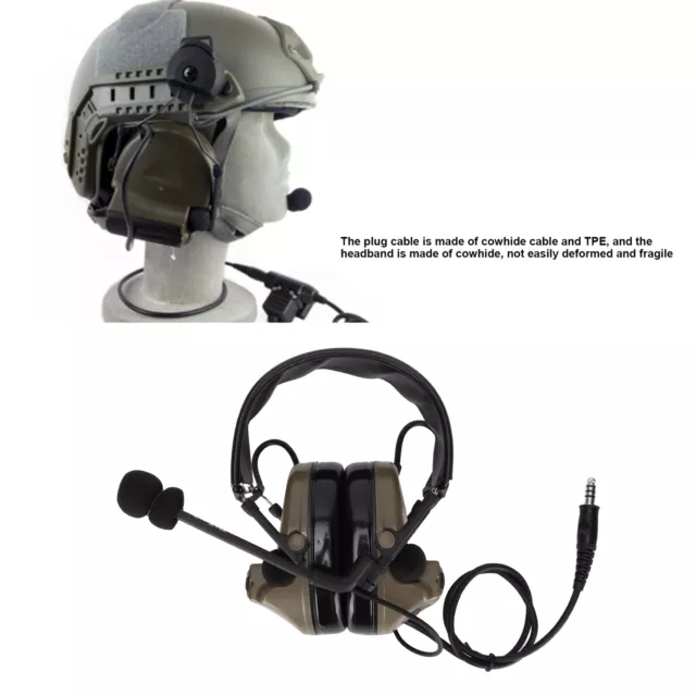 Cait Military Headphones Comfortable Noise Reduction With Dustproof Chip