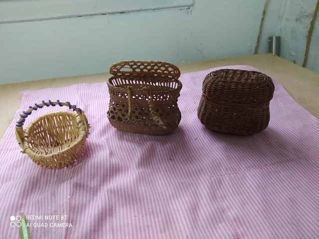 Panier Miniature En Osier Pour Poupée - France, Fin XIXème (antiquité)