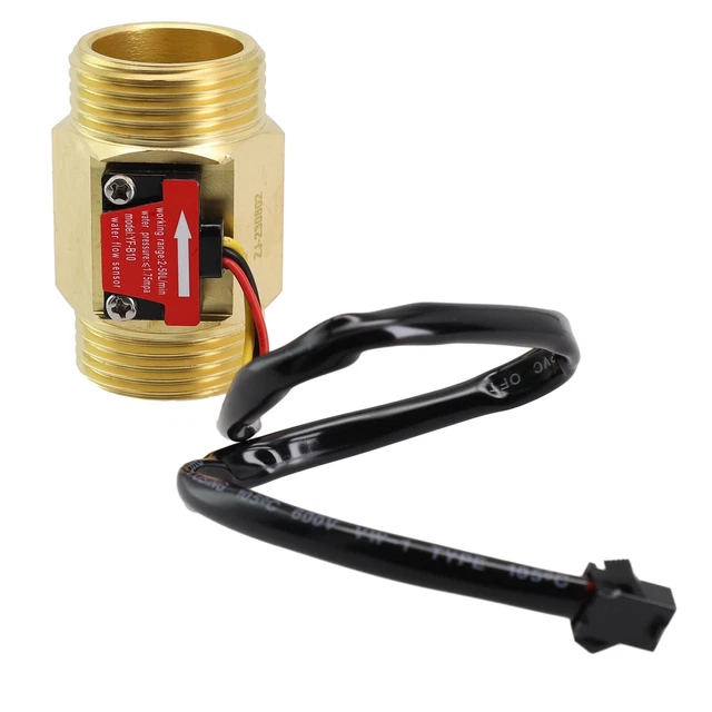 Sensore di flusso flusso interruttore misuratore di flusso 2-50 l/min YF-B10 filo 13 mm