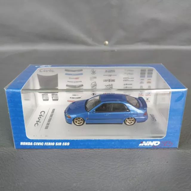 INNO 1:64 Honda Civic EG9 Ferio SiR Blue