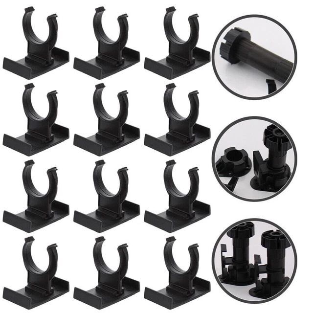 Lot De 6 Clips Multifonctions En Acier Pour Pagaies De Kayak, Tentes Et Projets DIY - Ressort à Bouton-Poussoir