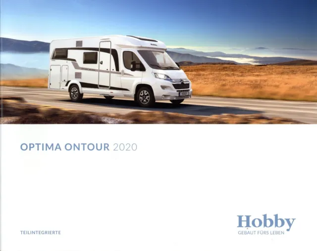 Hobby Optima Ontour Katalog 2020 D Reisemobil catalogue motorhome Prospekt