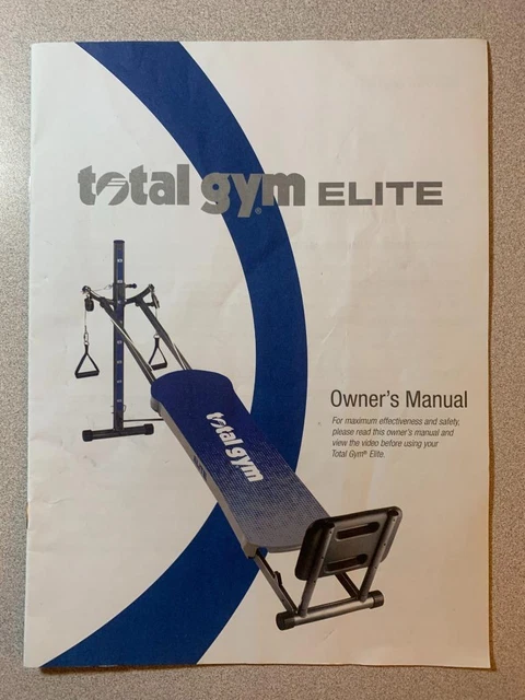 Total gym elite manual online