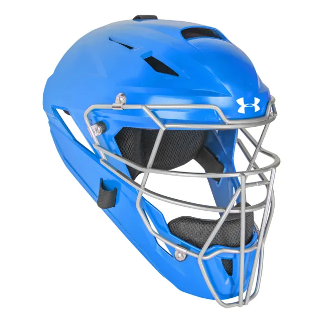 Under Armour Converge Solid Youth Baseball/Softball Catcher's Helmet - Royal