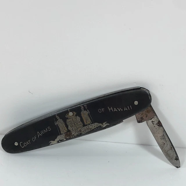 VTG SOLINGEN JA Henckels Coat of Arms of Hawaii Pocket Knife Blade