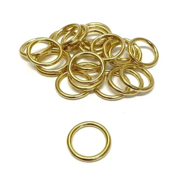 25mm Solid Brass O-Rings x2 x5 x10 Dog Leads Collars Horse Reigns Leather Crafts