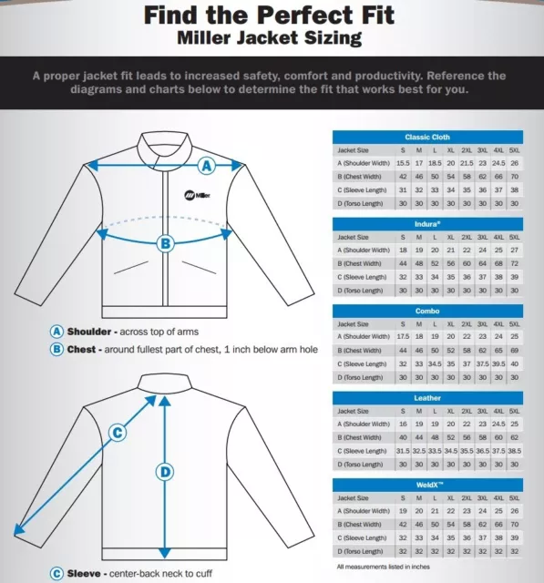 Miller 258098 Indura Cloth Welding Jacket Size Large 3