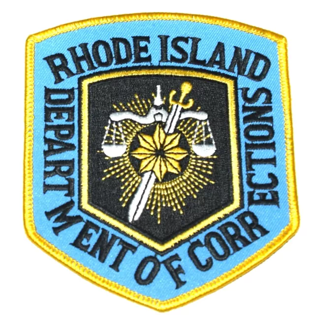 RHODE ISLAND – DEPARTMENT OF CORRECTIONS – RI Sheriff Police Patch SWORD SCALE