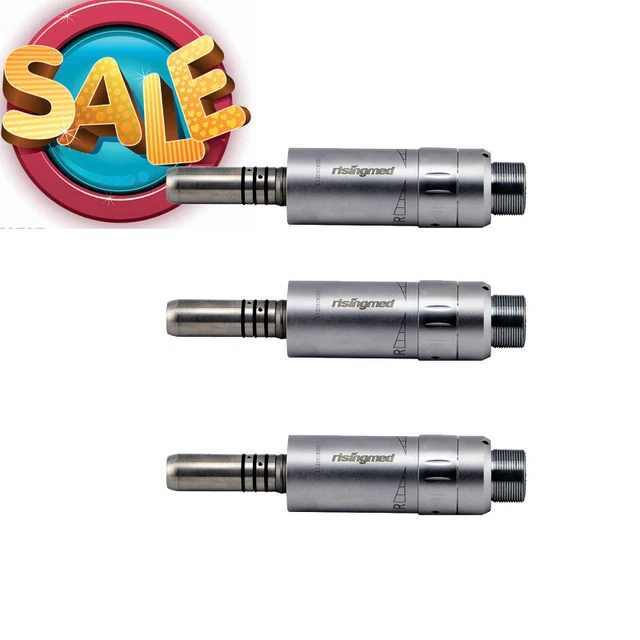 3* Dental Low Speed Handpiece Handstück Inner Water Air Motor Push Button 2 Hole