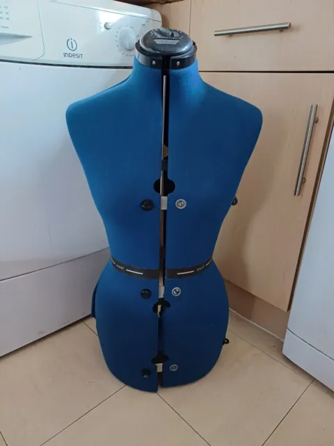 Tailors Dummy Adjustable Torso Dressmaker Female Mannequin Blue