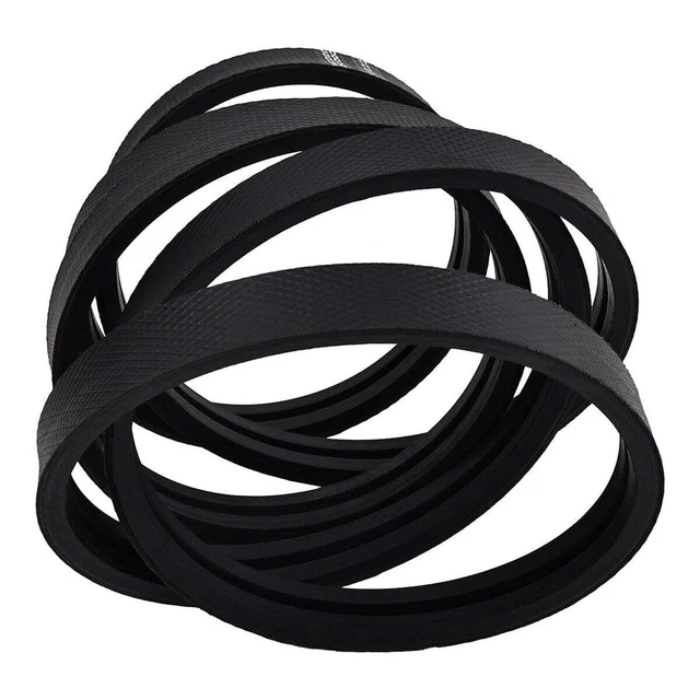 Eawfgtuw Rasenmäherriemen für Kubota RCK60 RCK60B RCK60D Serie Rasenmäher, ersetzt Nr. K5371-34710, K5763-34710, K5763-34712, K7563-34710, Gummi, 25 x 10 x 5 cm, Schwarz