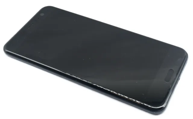 Original HTC U11 LCD Display Touchscreen Komplet Glas Rahmen Front Cover black A