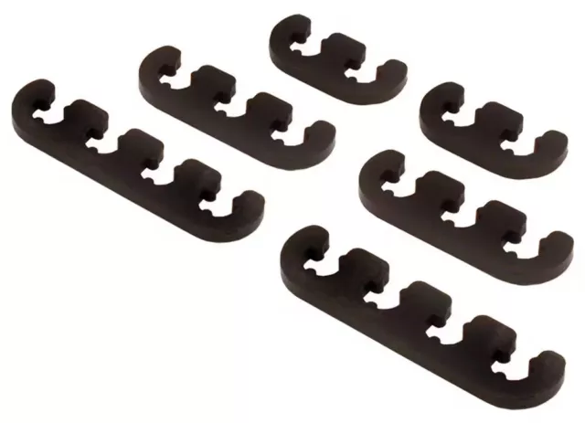 Black Deluxe Plastic Ignition Lead/Wire Separators - Fits Up To 9mm Leads/Wires