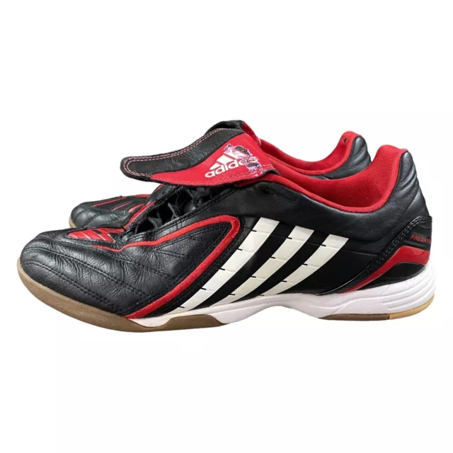 Adidas Predator Powerswerve Indoor Fußballschuhe 2007 schwarz rot UK 9 EU 431⁄3