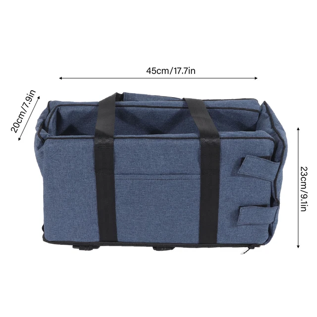 Consola central coche de perro cómodo interactivo Oxford de tela coche de mascotas