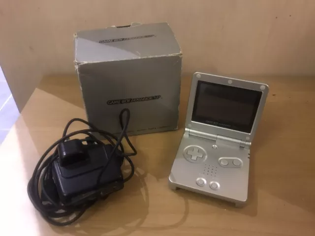 Silver Nintendo Gameboy Advance Sp - Boxed