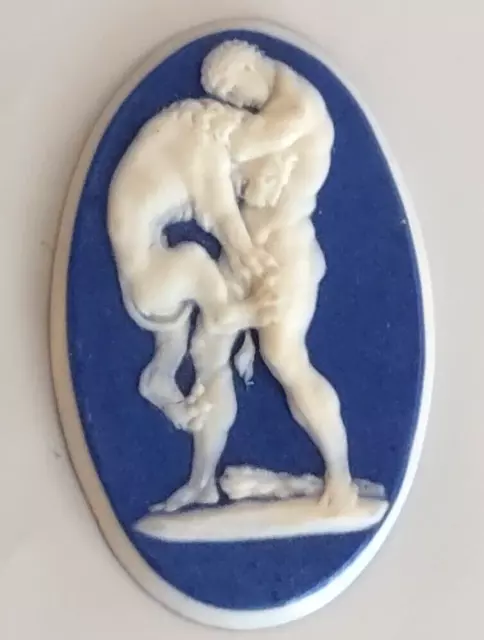 Wedgwood ? Jasperware Medallion of Hercules and the Nemean Lion