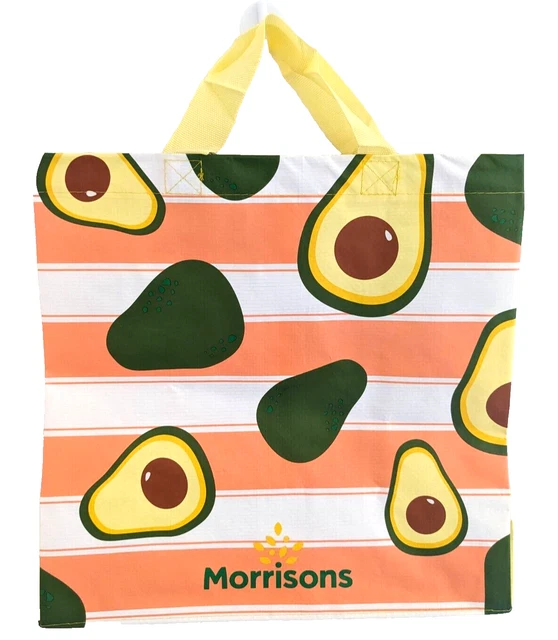 MORRISONS RELIABAG AVACADOS Reusable Medium Shopping Bag Bnwt (New) £