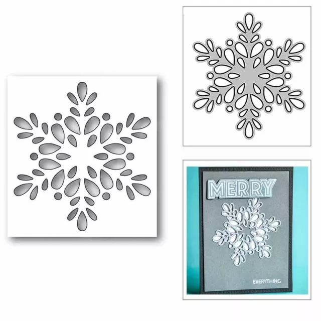 Pretty Snowflake Pattern Metal Cutting Dies DIY Scrapbooking Card Making Craft