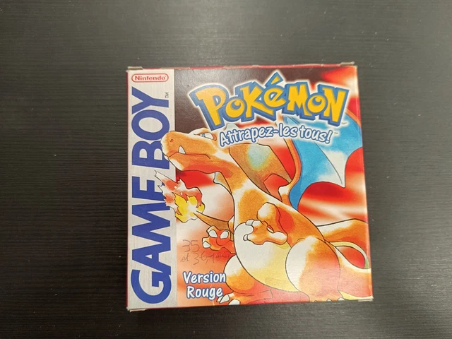 Pokemon Rouge Sur Game Boy [GB] – Version Française, Complet (boîte, Notice), Bon état