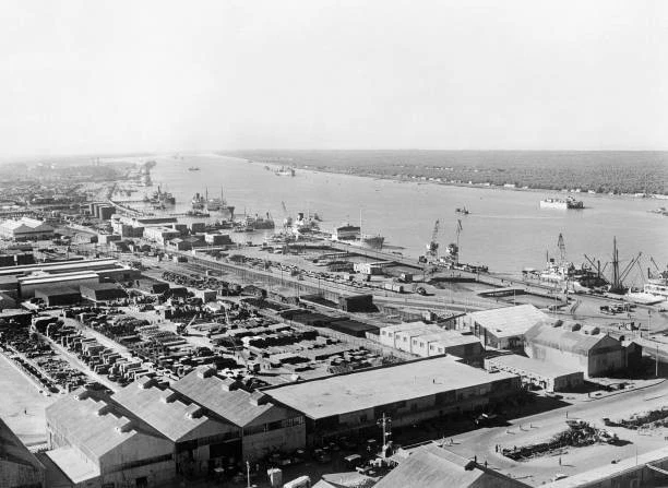 ANGLO IRANIAN OIL Refinery Worlds Largest Abadan Persia Iran 1951 Old anglo-iranian-oil-refinery-worlds-largest-abadan-persia-iran-1951-old