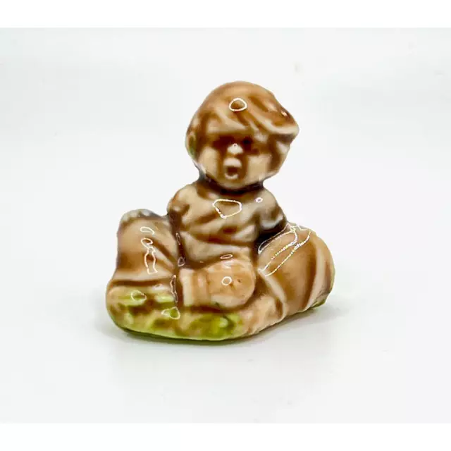 Mini Wade Whimsies Nursery Rhyme Little Jack Horner Glazed Porcelain Figurine