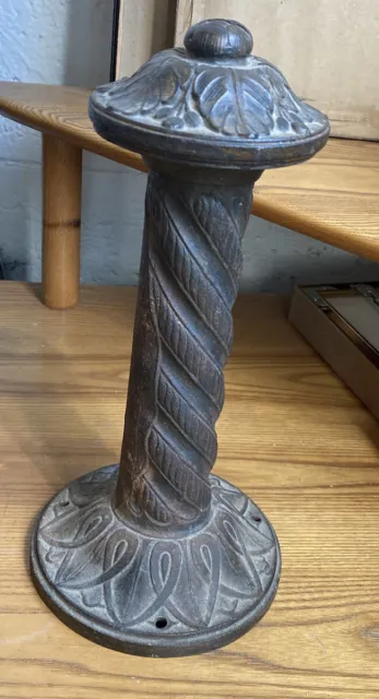 Antique Cast Iron Architectural Twisted Column/Post Celtic Medieval Design