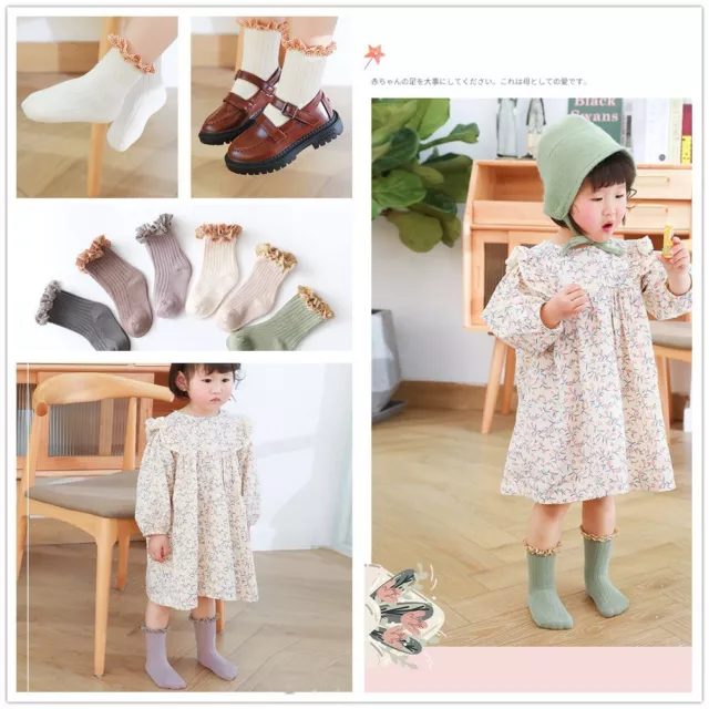 Toddler Cute Newborn Infant Baby Socks Kids Gift Leg Warmers Knee High Socks