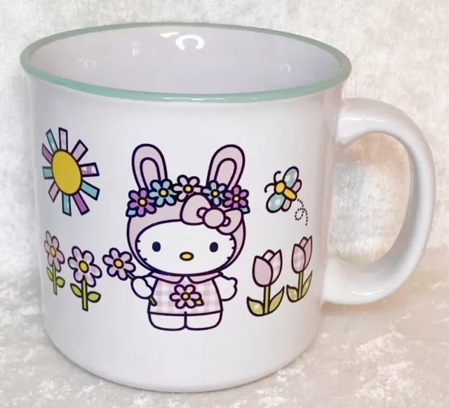 Sanrio Hello Kitty Easter Ceramic Mug 16oz NEW! Easter 2024 Double Sided Mug