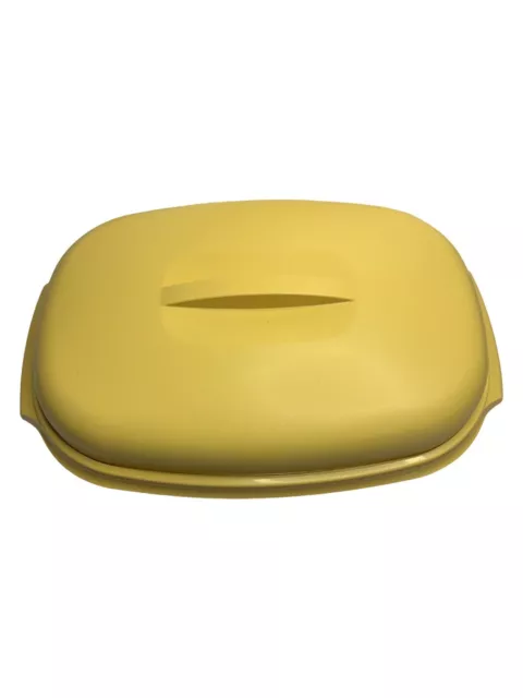 Tupperware Microwave Steamer Set 1273-7 Harvest Gold Colander Mustard Color