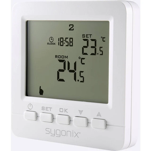 Thermostat dambiance Sygonix encastré programme hebdomadaire 5 à 35 °C