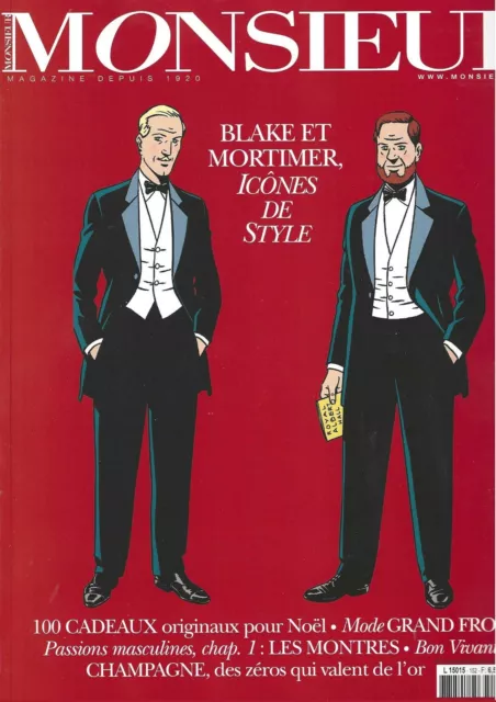 MONSIEUR-DECEMBRE 2021-Blake et Mortimer: icones de style/les montres/champagne