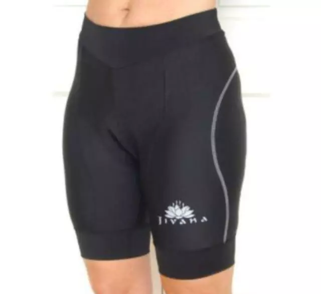 JIVANA Cycling bike knick shorts pants Black Band Women Mens Unisex XS