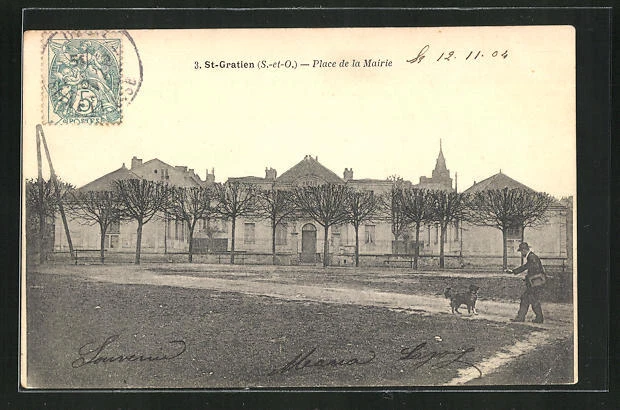 CPA Saint-Gratien, Place de la Mairie 1904