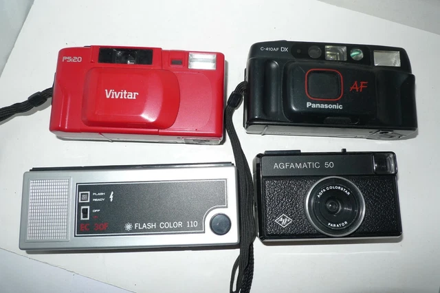 Appareil Photo Panasonic/Vivitar Agfamatic/Asaflex 35mm - Pour Pièces, Ne Fonctionne Pas, Modèle C-410EF DX