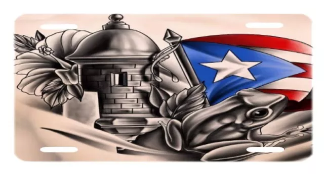 Puerto Rico Flag , Coqui , Garita License Plate * Free Shipping