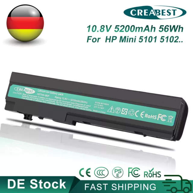 11.1V 5200mAh Akku Für HP Mini 5102 5101 FM955UT FM955UT#ABA FM956UA#ABA FM956UT