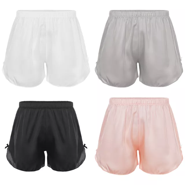 Girls Ballet Dance Booty Shorts Sports Wear Gym Workout Yoga Boy-cut Bottoms