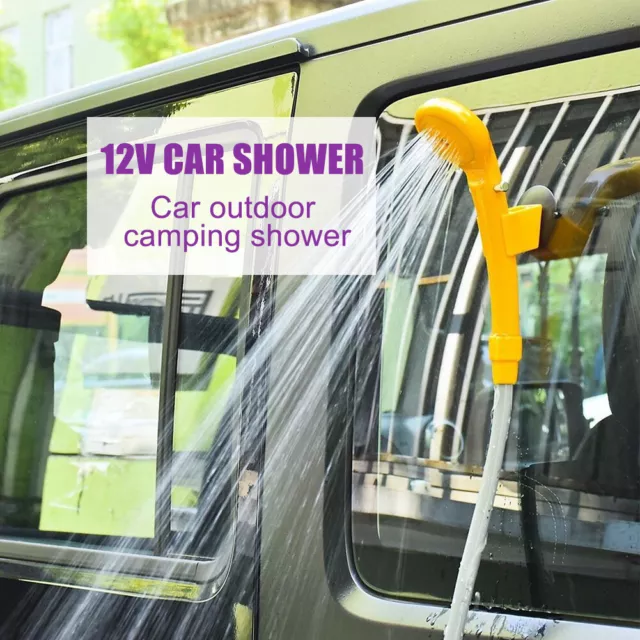 12V Electric Portable Camping Caravan Festival Travel Shower with car hiking UK