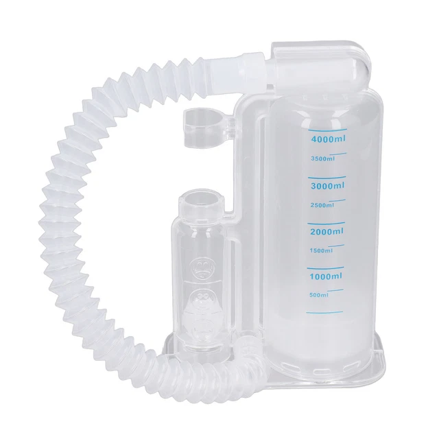 4000ml Deep Breathing Exerciser Single Ball Lung Capacity Trainer Device