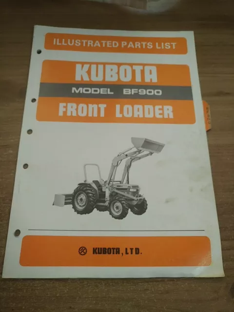 Kubota Bf400 Front Loader Parts Manual Catalog Book Assembly Schematics  Views