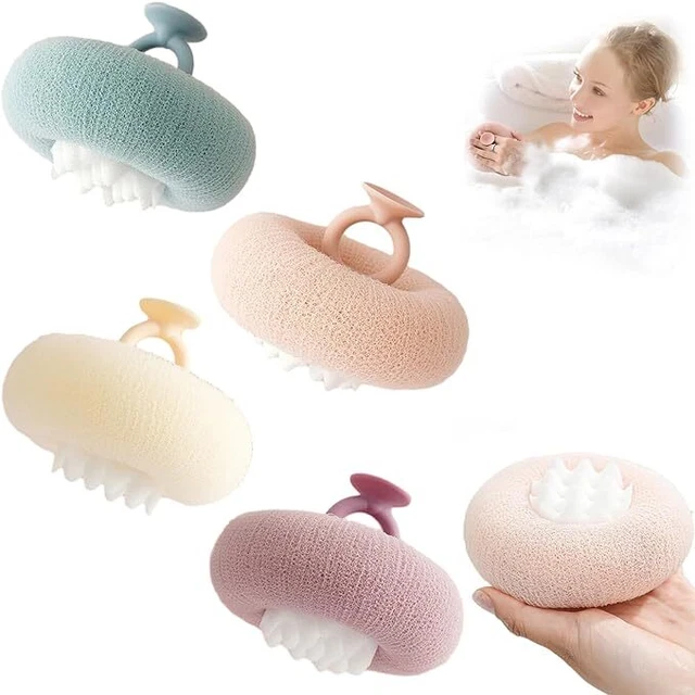 PALLA DA BAGNO ventosa girasole super morbida, 2024 spugna massaggio aggiornata Loofah EUR 15,85