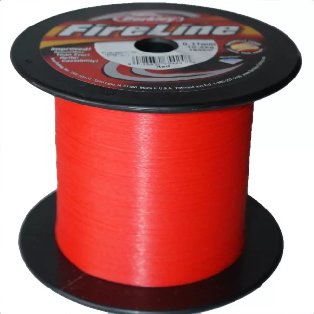 Berkley Fireline 250M 0.39mm 27,70Kg Red Geflochtene Angel Schnur Rot Sha