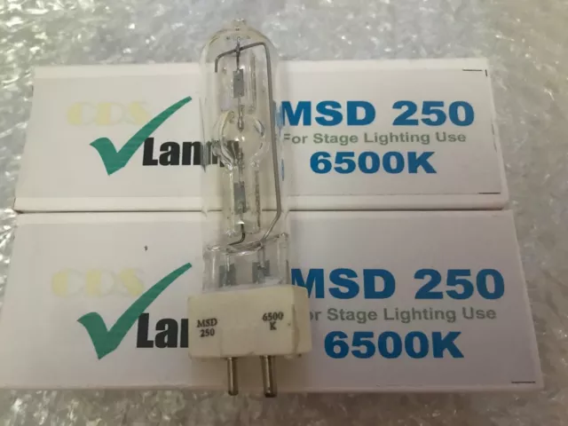 2 x MSD 250w Metal Halide lamp UK Stock YSD 250 msr  NSK NSD HSD 250w/60 BA250SE 2