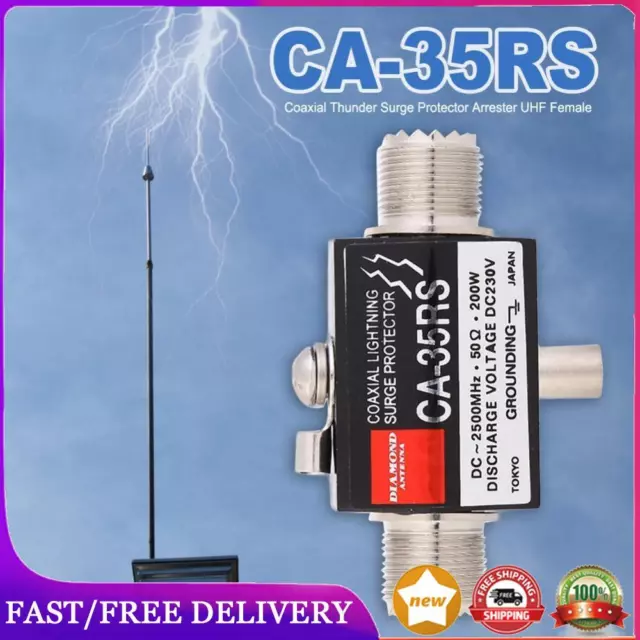 CA-35RS Metal Outdoor Antenna Coaxial Arrester UHF Female to Female Connector AU