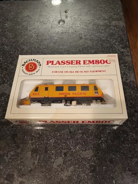 Bachmann Ho Scale 62501 Union Pacific Plasser Em80C Track Cleaner W/Box