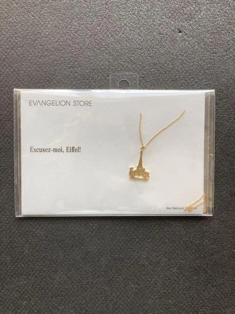 Neon Genesis EVANGELION necklace Excusez-moi,Eiffel! Japanese Anime Unused