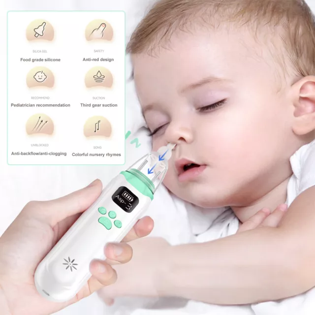 Baby Sucker Cleaner Sniffling Equipment Safe Hygienic Nose Aspirator Kid Nasal  Aspirator Electric Newborn – Baby On The Way